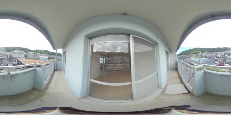 パノラマ画像バルコニー