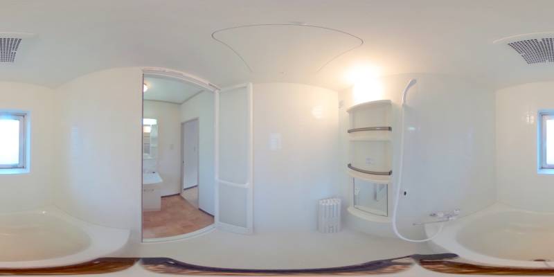 パノラマ画像バスルーム