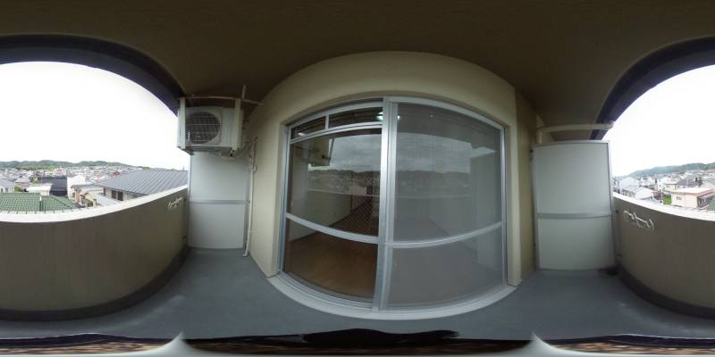 パノラマ画像バルコニー