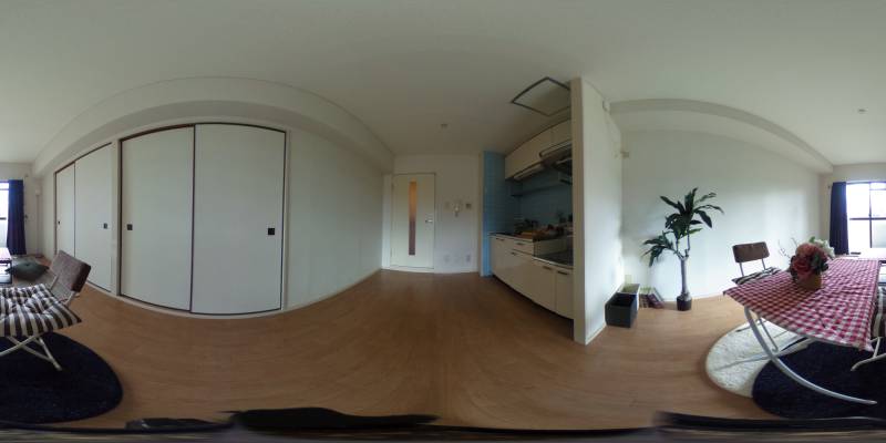 パノラマ画像リビング