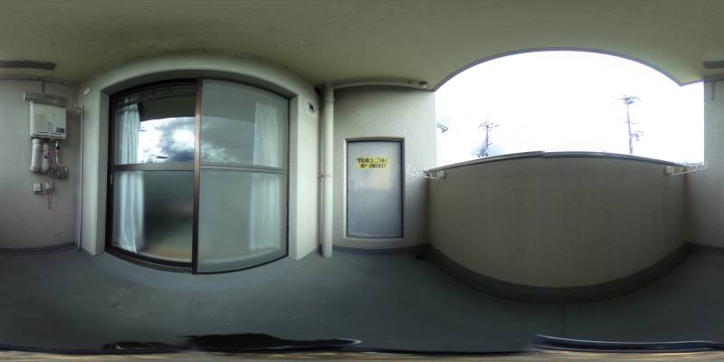 パノラマ画像バルコニー