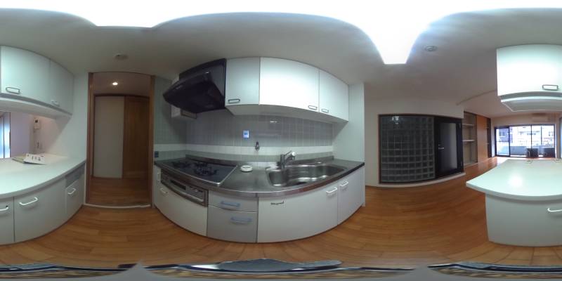 パノラマ画像キッチン