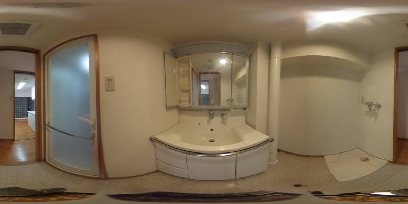 パノラマ画像洗面所