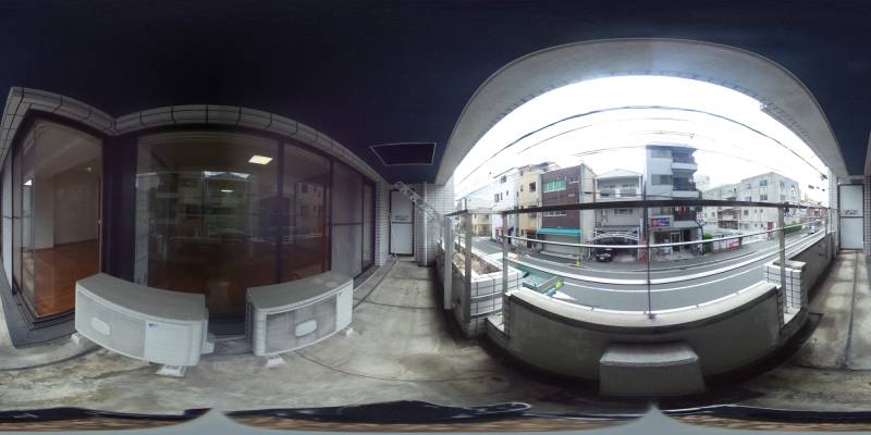 パノラマ画像バルコニー