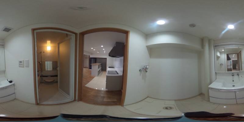 パノラマ画像洗面所