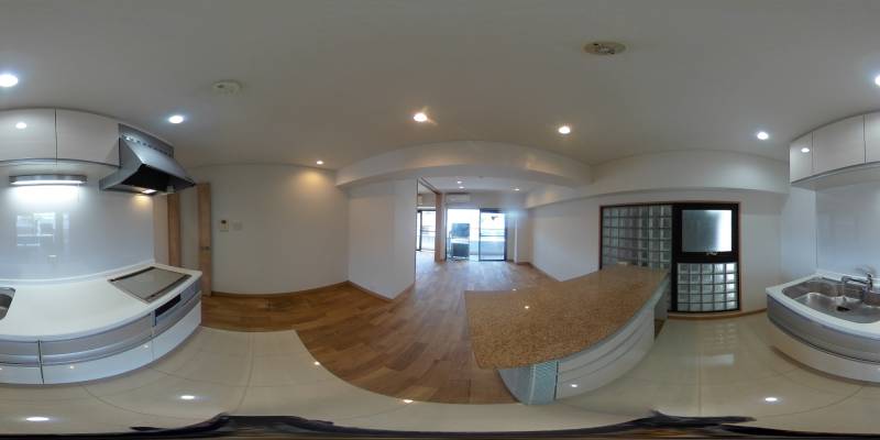 パノラマ画像キッチン