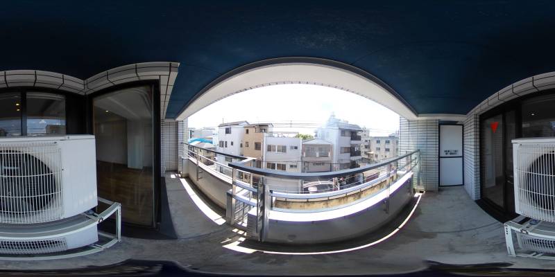 パノラマ画像バルコニー