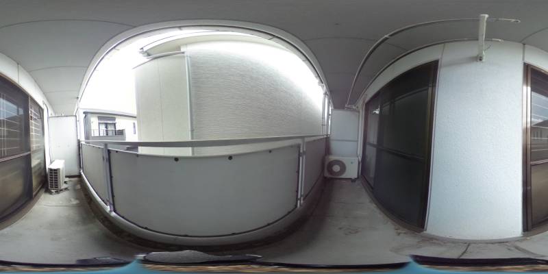 パノラマ画像バルコニー