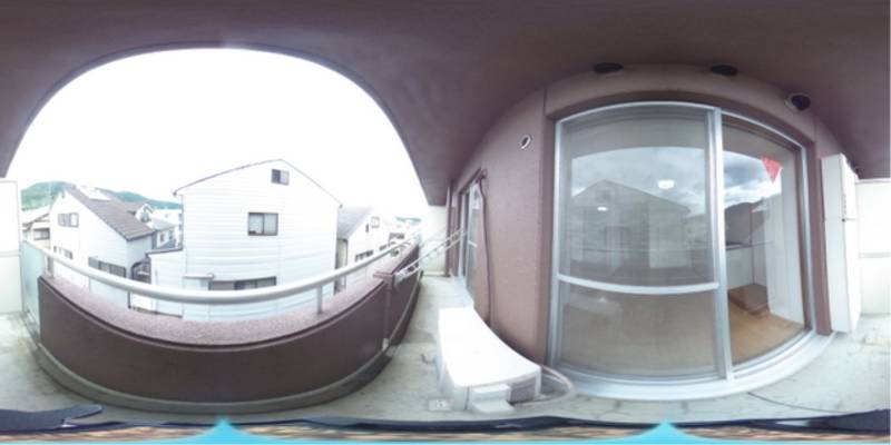 パノラマ画像バルコニー