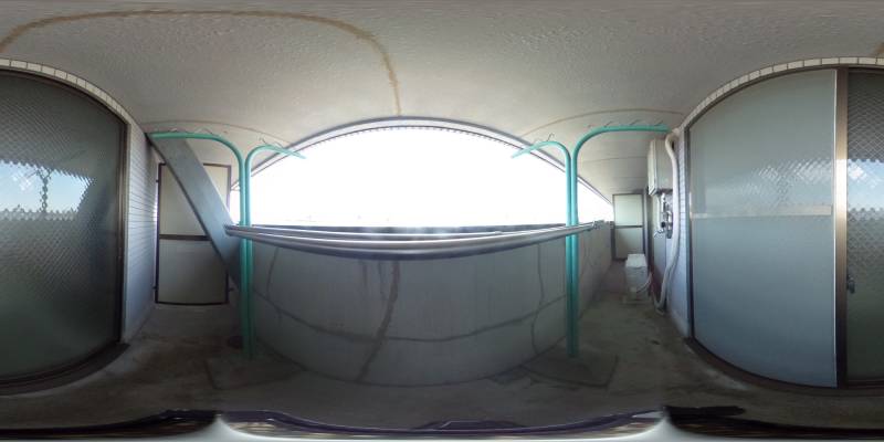 パノラマ画像バルコニー