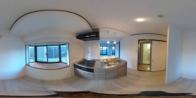 パノラマ画像キッチン