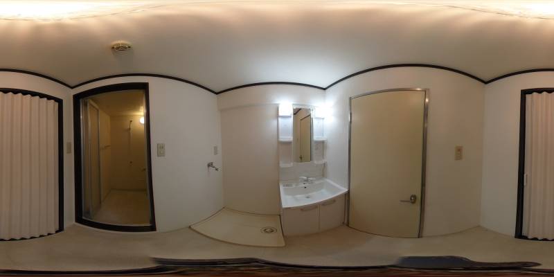 パノラマ画像洗面所