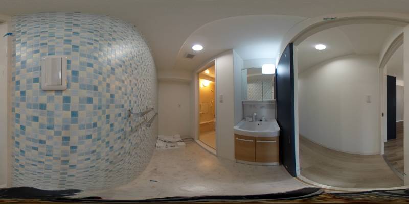 パノラマ画像洗面所