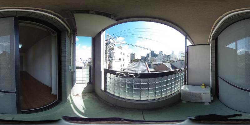 パノラマ画像バルコニー