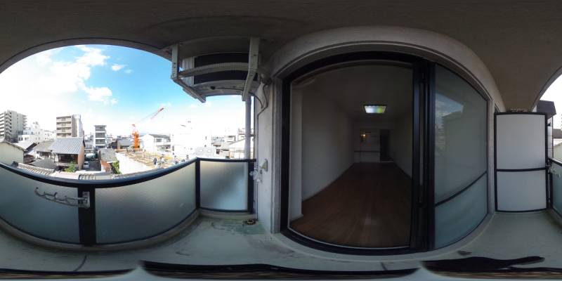 パノラマ画像バルコニー