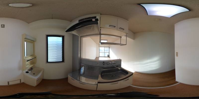 パノラマ画像キッチン