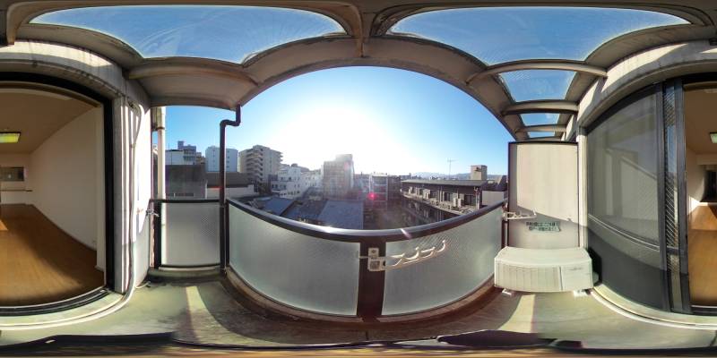 パノラマ画像バルコニー