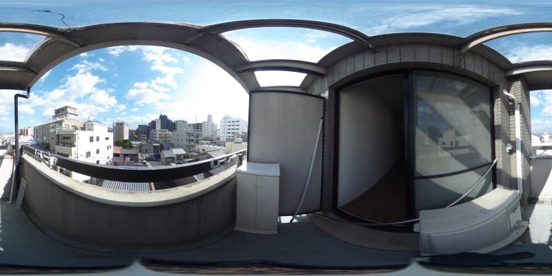 パノラマ画像バルコニー