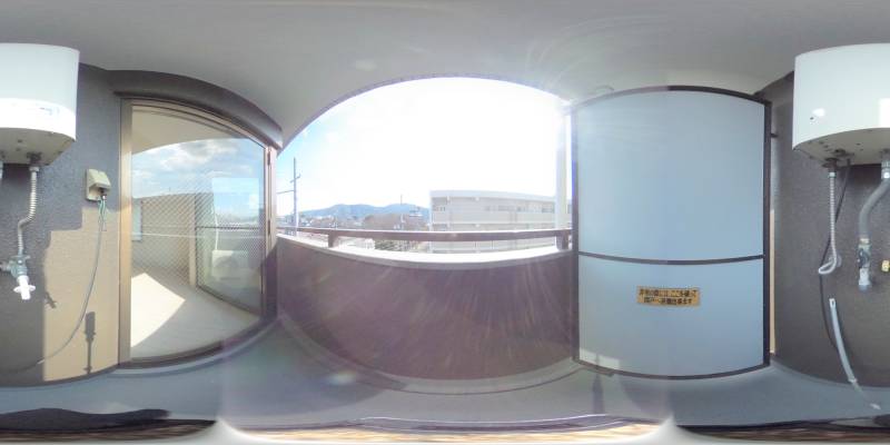 パノラマ画像バルコニー