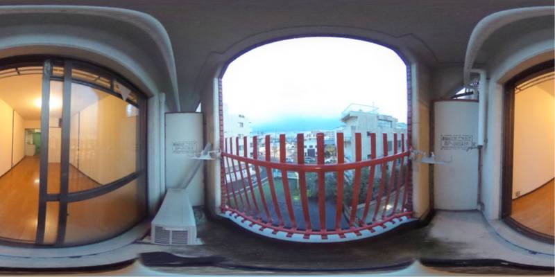 パノラマ画像バルコニー