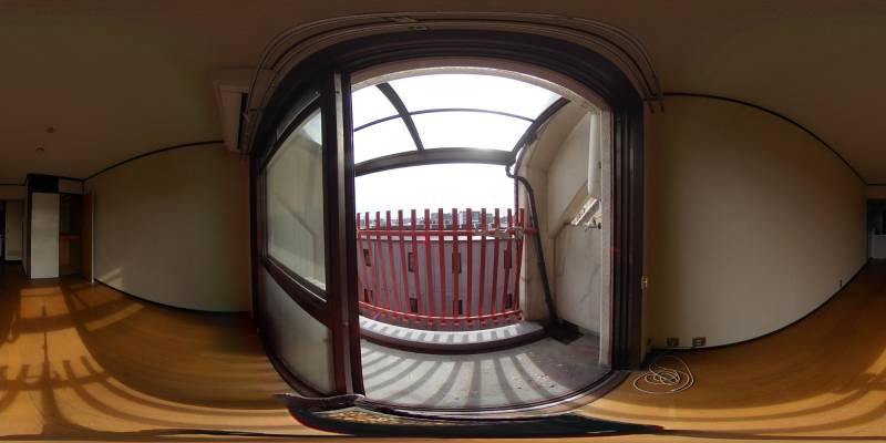 パノラマ画像バルコニー