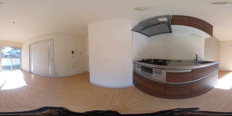 パノラマ画像キッチン