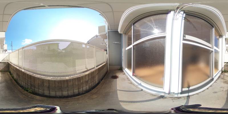 パノラマ画像バルコニー