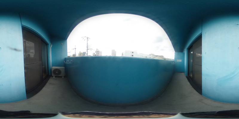 パノラマ画像バルコニー