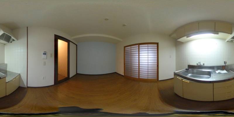 パノラマ画像キッチン