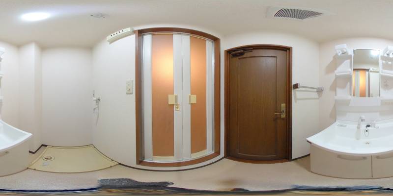 パノラマ画像洗面所