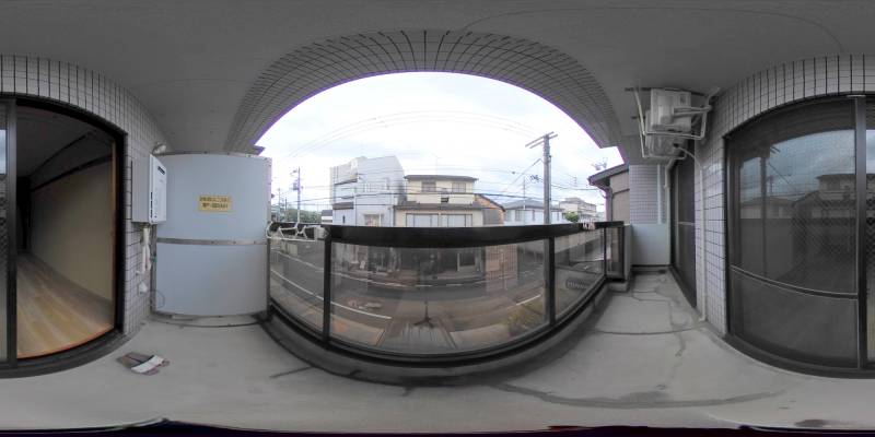 パノラマ画像バルコニー
