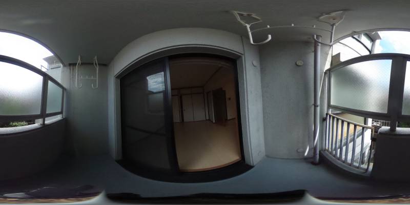 パノラマ画像バルコニー