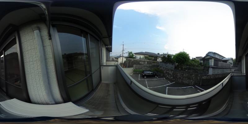 パノラマ画像バルコニー