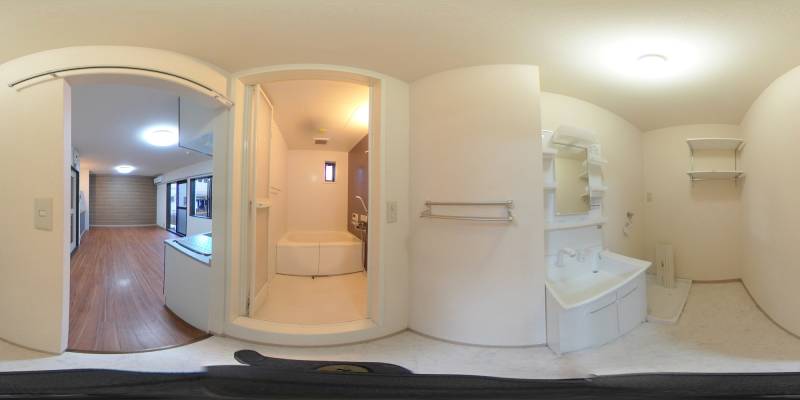 パノラマ画像洗面所