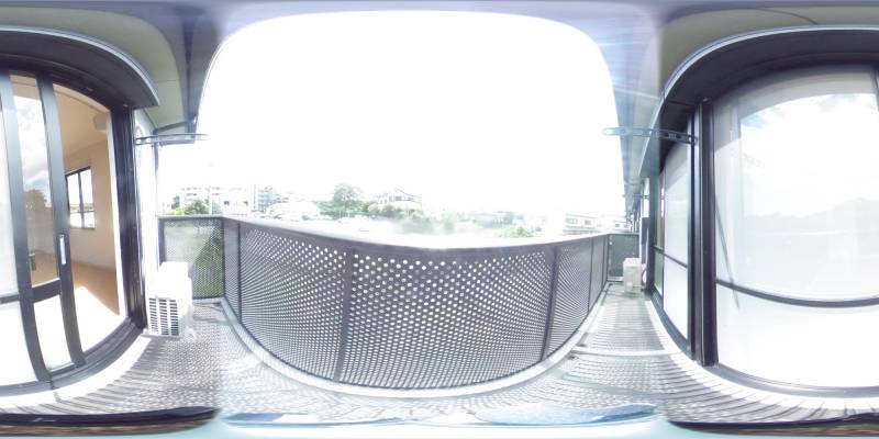 パノラマ画像バルコニー