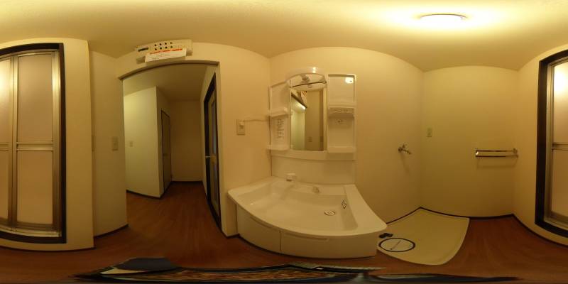 パノラマ画像洗面所