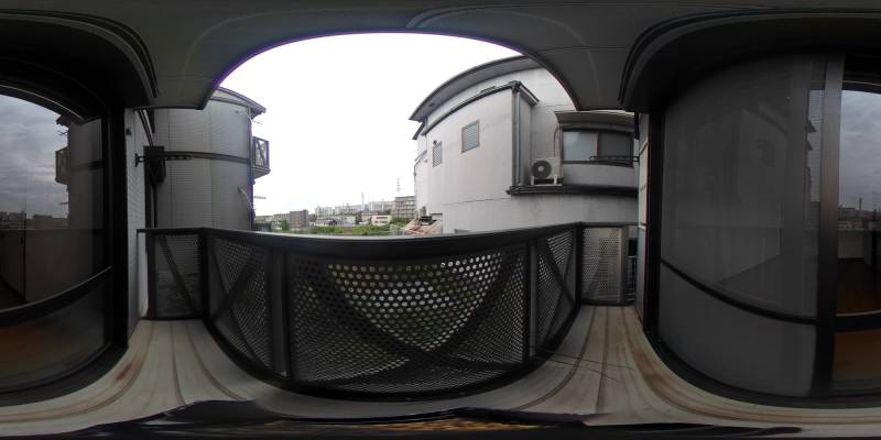 パノラマ画像バルコニー