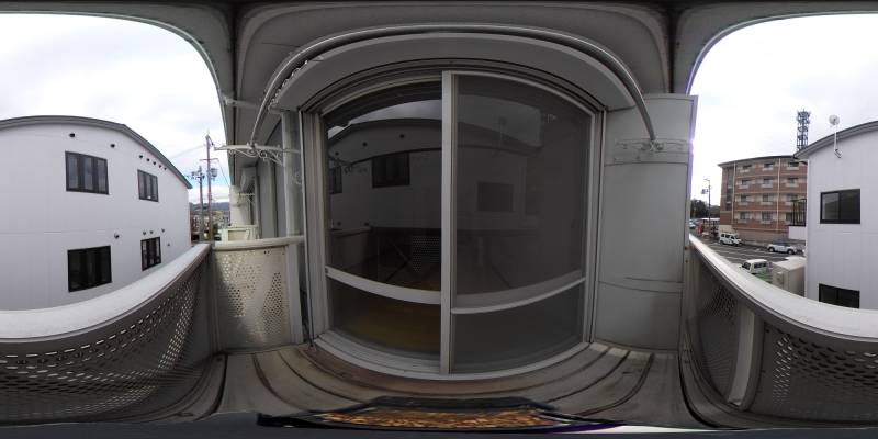 パノラマ画像バルコニー