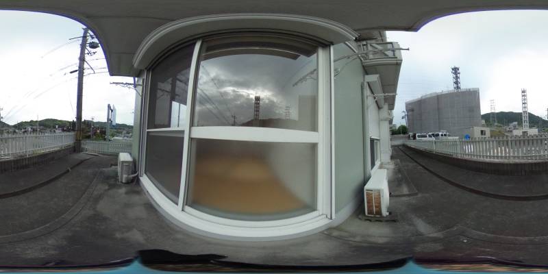 パノラマ画像バルコニー