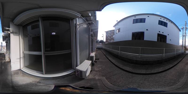 パノラマ画像バルコニー