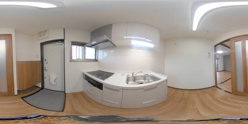 パノラマ画像キッチン