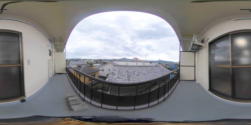 パノラマ画像バルコニー