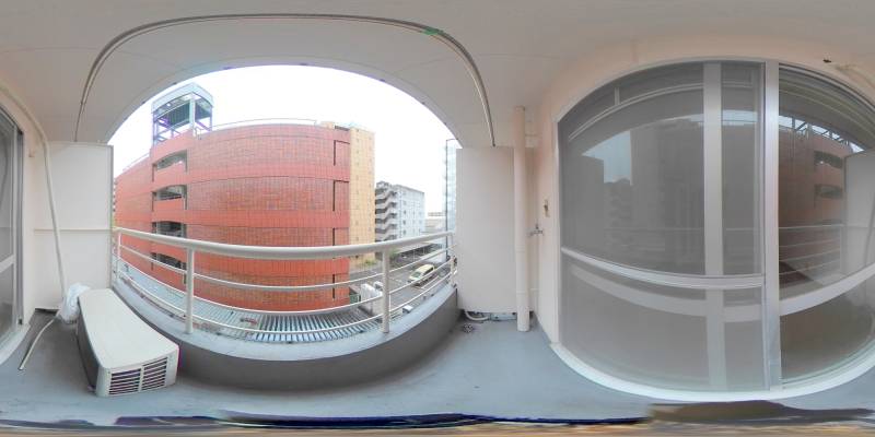 パノラマ画像バルコニー