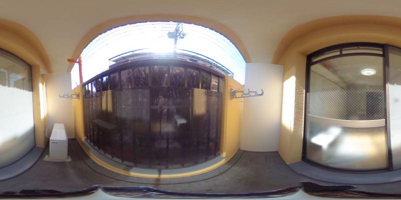 パノラマ画像バルコニー