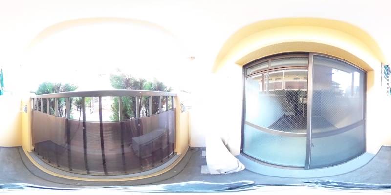 パノラマ画像バルコニー