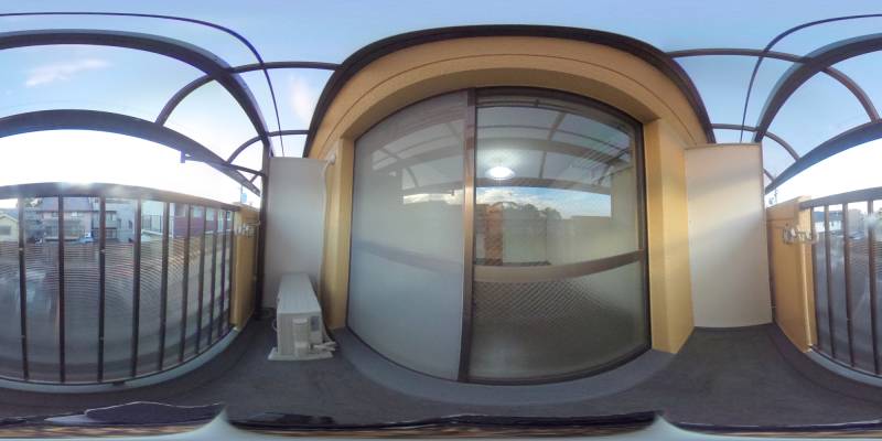 パノラマ画像バルコニー