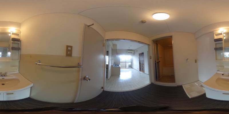 パノラマ画像洗面所