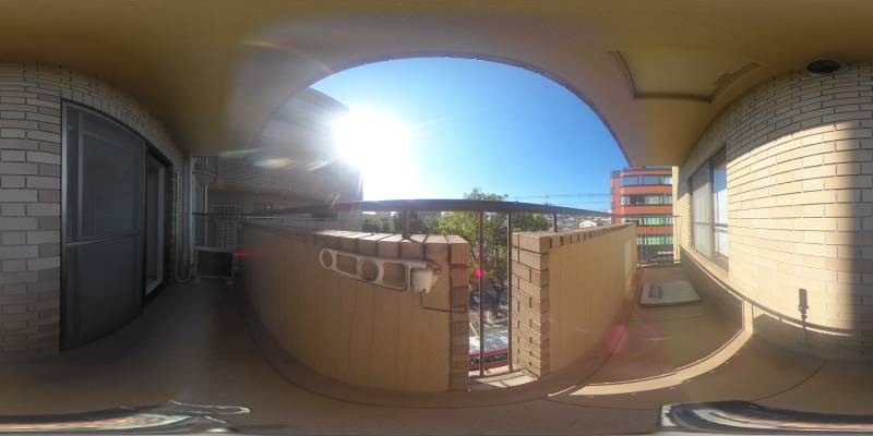 パノラマ画像バルコニー