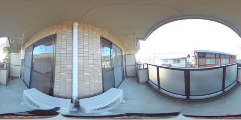 パノラマ画像バルコニー