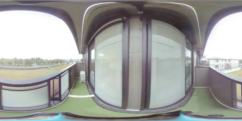 パノラマ画像バルコニー